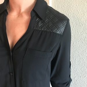 Black express shirt dress